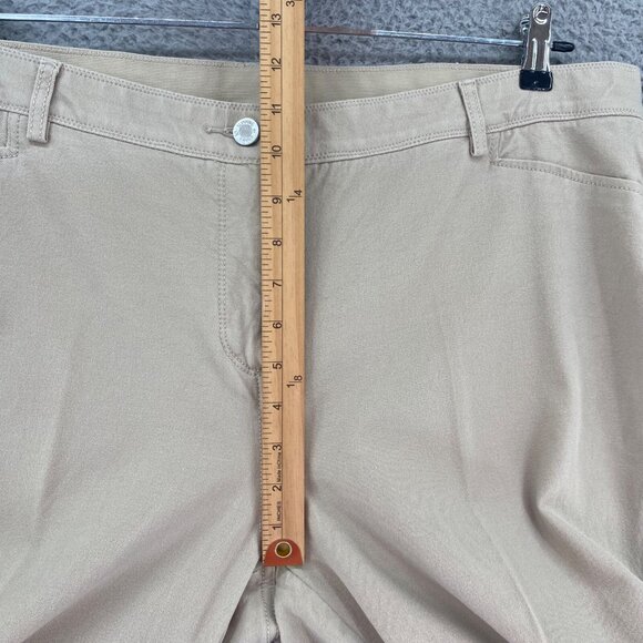 Chicos Jeans Womens 4 US 20 Plus Beige So Slimming Stretch Skinny Ankle Twill - Picture 9 of 12